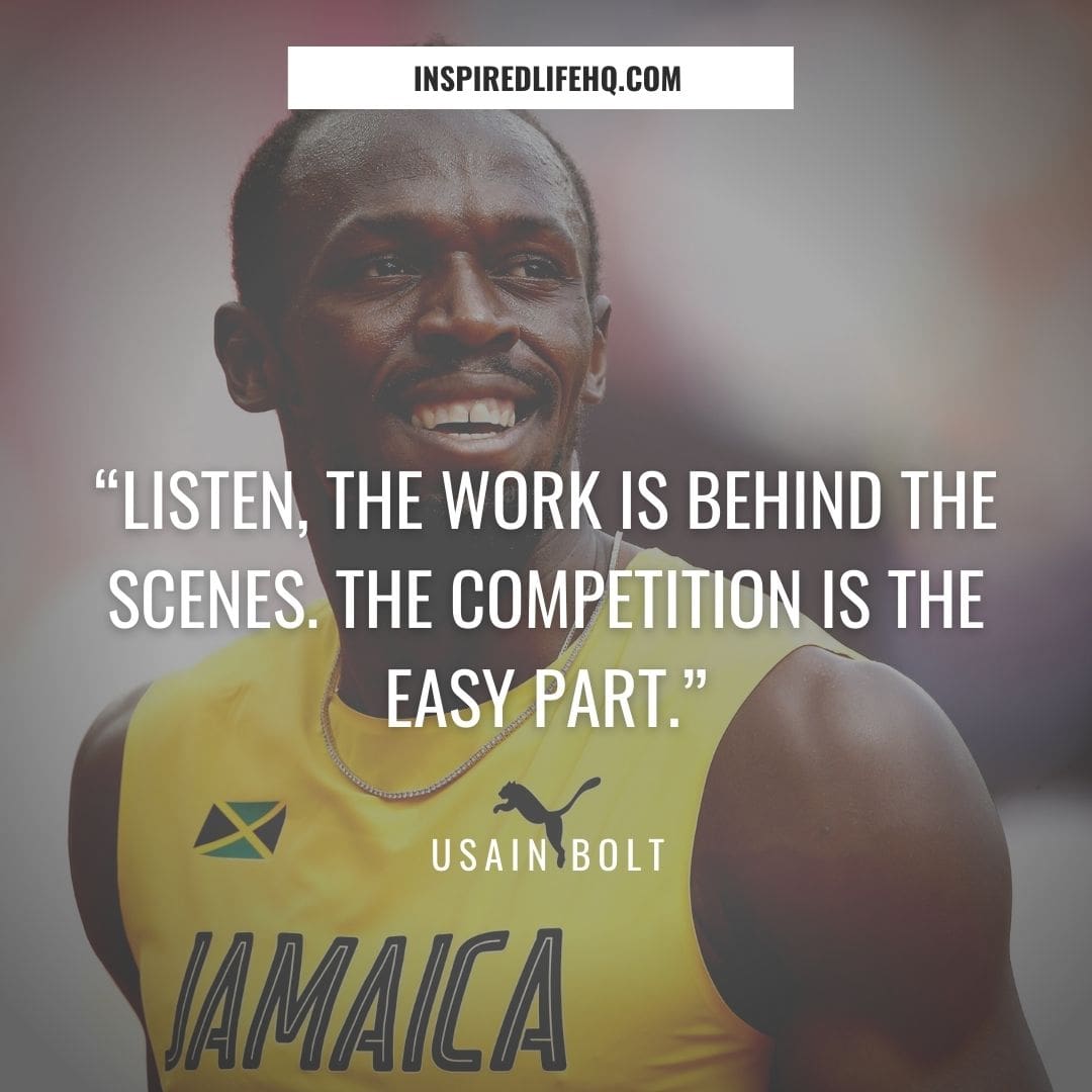 usain bolt quotes on running