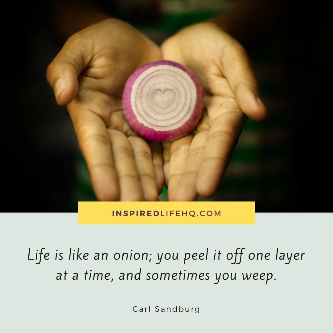onion metaphor about life